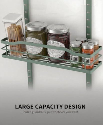 Sage Green 9 Tier Over The Door Pantry Organizer (9-Tier Standard / Sage Green)