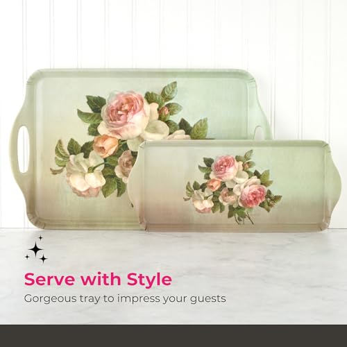 Pimpernel Antique Roses Decorative Melamine Serving Tray