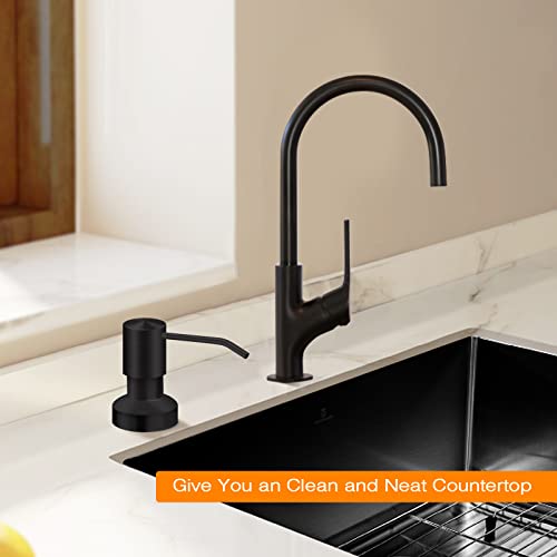 Sink Soap Dispenser for Kitchen Sink (Black)
