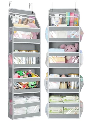 5 Tier Over the Door Organizer (Grey / 5 Tier)