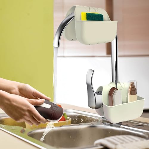 Sponge Holder for Kitchen Sink (Beige)