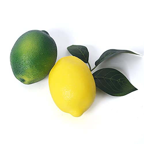 Fake Fruit Artificial Lemons 24 Pcs (36 Count)