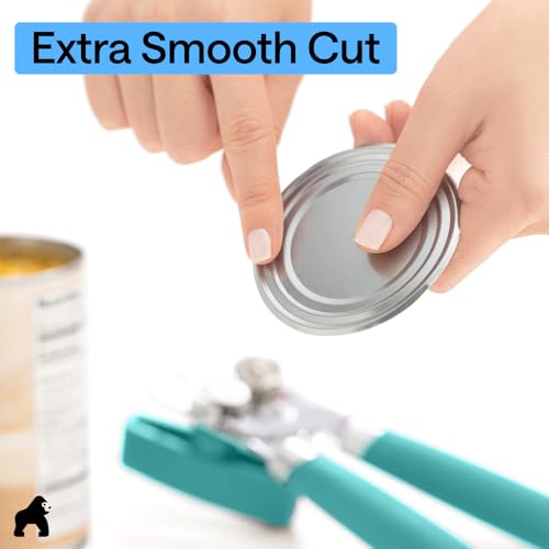 Upgraded Model Stainless Steel Manual Can Opener (Turquoise)