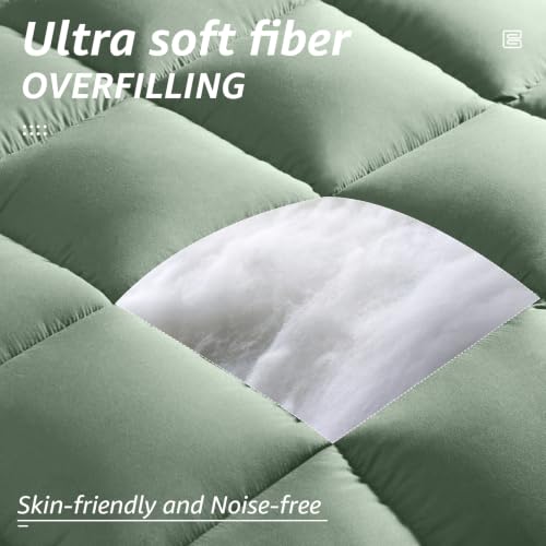 All Season Queen Size Bed Comforter (Sage Green / Queen（88*88）)