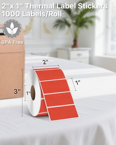 2x1 Inch Thermal Labels
