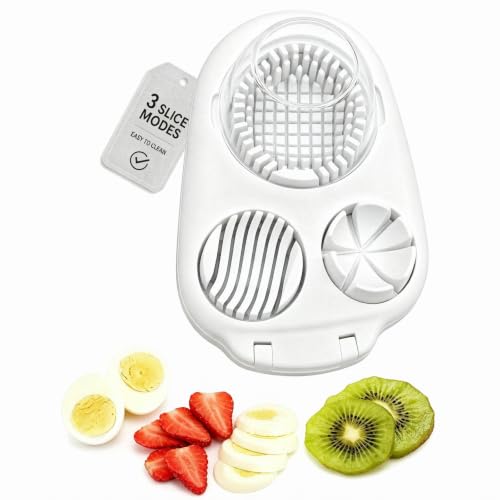 3‑in‑1 Hard Boiled Egg Slicer Cutter Dicer Chopper