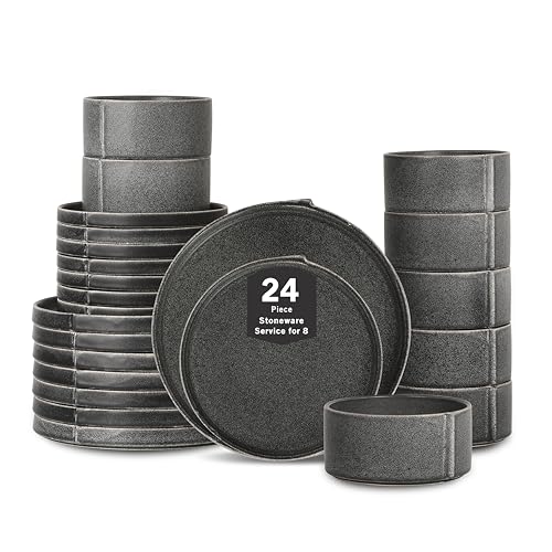 Bao Dinnerware (Charcoal / 24-Piece - Service for 8)