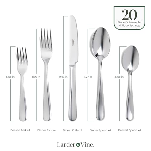 Signature Stainless Steel Flatware 20 (Mirror Finish)