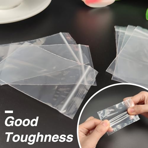 200Pcs 3 x 4 inch Small Plastic Zip Bags (3x4 Inch (Pack of 200))