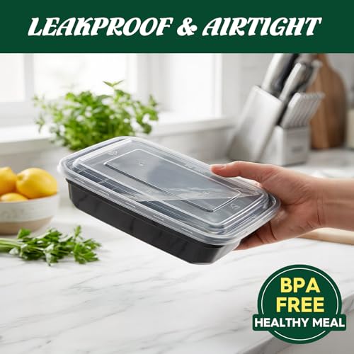 Meal Prep Containers with Lids 32oz 100 Pack (32oz-100pc)