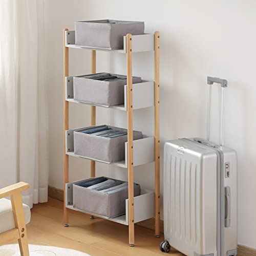 Pants Jeans Organizer for Closet (Grey / 5 Grids)