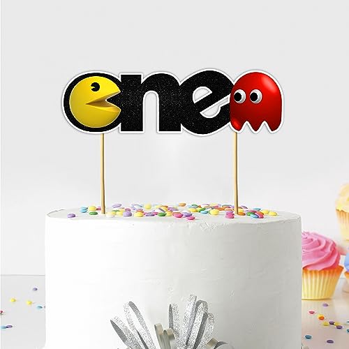 Pacmn Ghost One Cake Topper