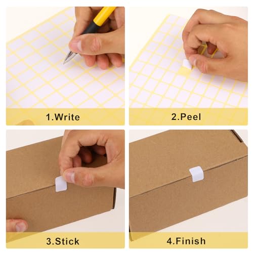 White Labels Stickers (3330 Count)