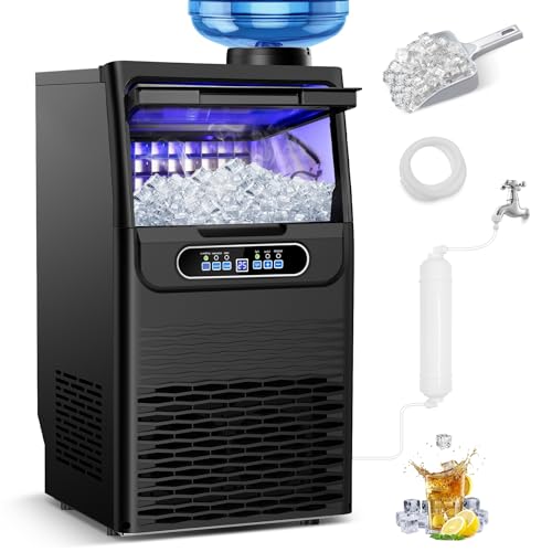 Commercial Ice Maker 100 Lbs (100Lbs/24H-Black)