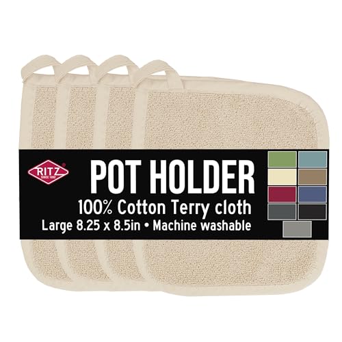 Terry Potholder & Hot Pad (4 Count)