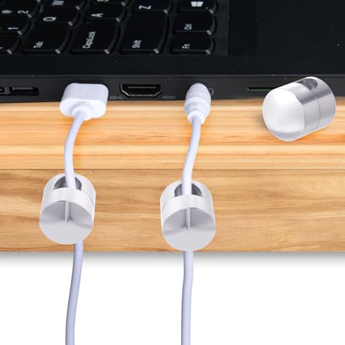 5 Sets Charger Holders for Cords (5 Sets / Silver)