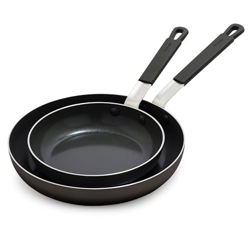 x Bobby Flay 2 Piece (8" and 10" Frying Pan Skillet Set / Black)