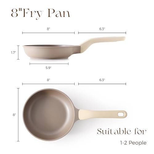Nonstick Frying Pan (8 Inch / Natural Linen)
