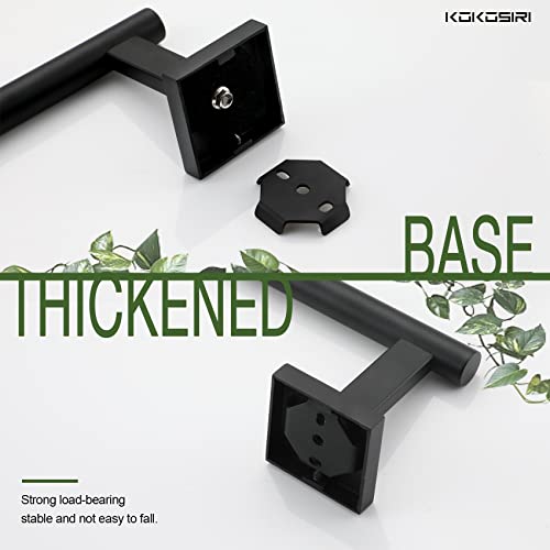 Toilet Paper Holder for Bathroom Toilet Roll Holder Hold Mega Rolls Matte Black Stainless Steel B2005BK