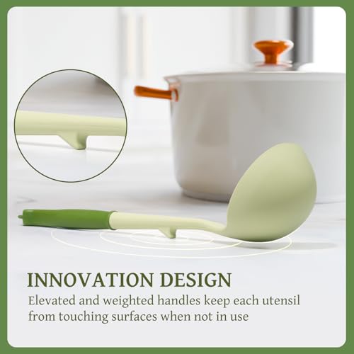 43 PCS Silicone Kitchen Utensils Set (Avocado Green)
