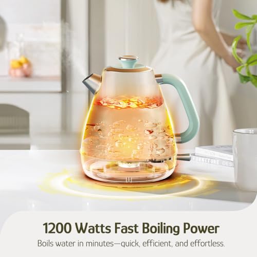 Retro Electric Kettle (Mint Green)