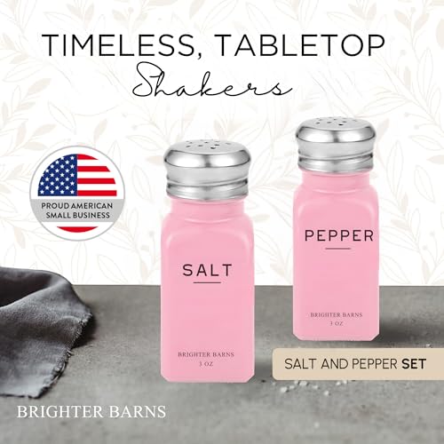 Pink Salt and Pepper Shakers Set by Brighter Barns (Pink)