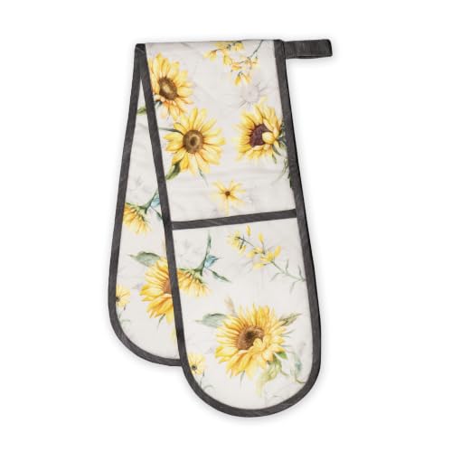 Double Oven Mitts 100% Cotton Double Oven Glove (057 - Candice / 7" x 35" (Double Oven Mitt))