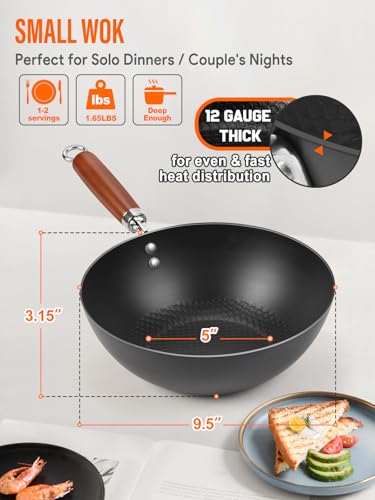 Carbon Steel Wok Pan (9.5" / 2 PCS SET)