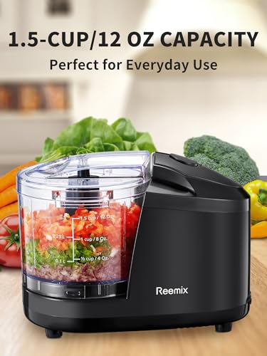 1.5 Cup Electric Food Chopper (Black)