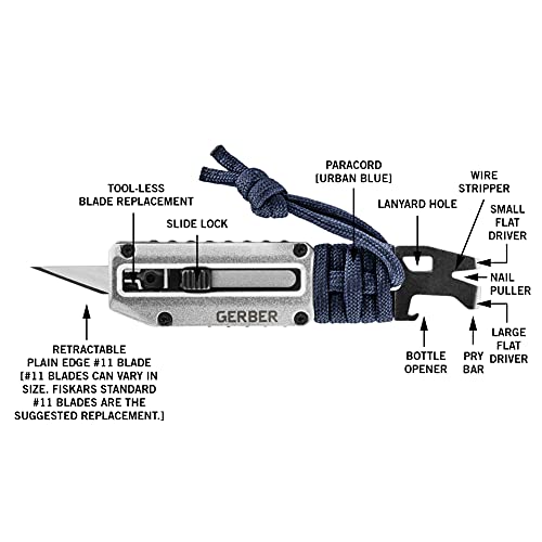 Prybrid X EDC Pocket Knife Multitool with Bottle Opener (Multi-Tool & Paracord-Blue)