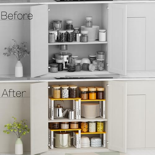 Expandable Kitchen Cabinet Organizer Shelves (2 Count)