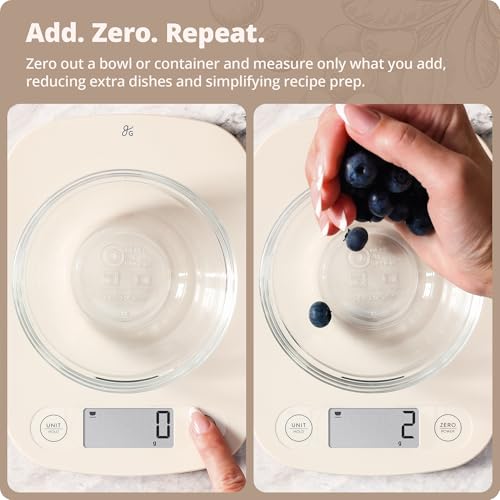 Food Scale Slim & Compact Build (Birch White)