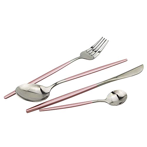 Pink Silver Silverware Set (Service for 6 / Pink Silver)