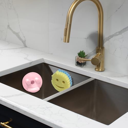 BeraTek Scrub Daddy Caddy Organizer for Sink (Pink 1 Pack)