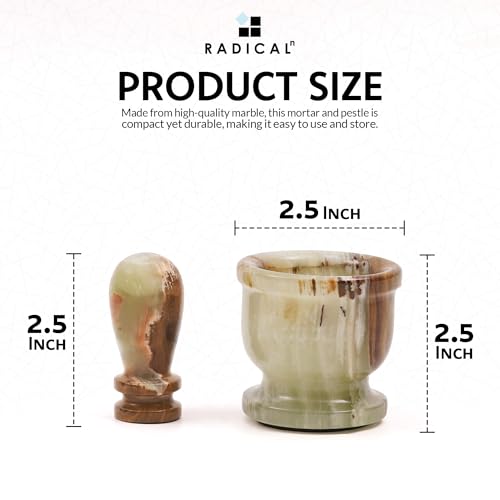 Marble Mortar and Pestle Set Small Spice Grinder & Herb Grinder