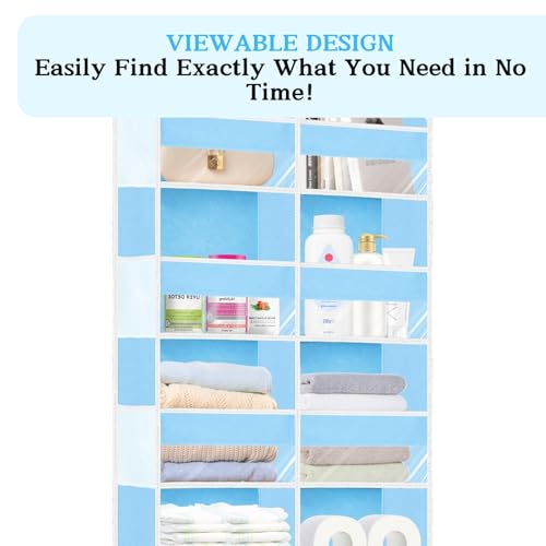 Over The Door Organizer 6 Tiers (Blue - 6 Tiers)