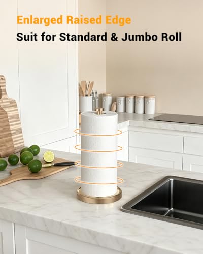 Paper Towel Holder Countertop (Warm Gold)