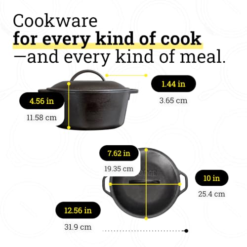 Cast Iron Dutch Oven with Loop Handle (5 Quart / Dutch Oven)