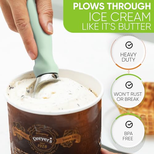 Heavy Duty Metal Ice Cream Scoop w
