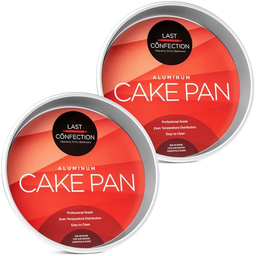 10 x 2 Inch Round Cake Pans (2 Pack - 10" x 2" Deep)