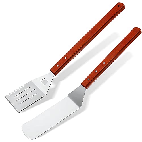 2 Pieces BBQ Extra Long Grill Turner and Grill Spatula
