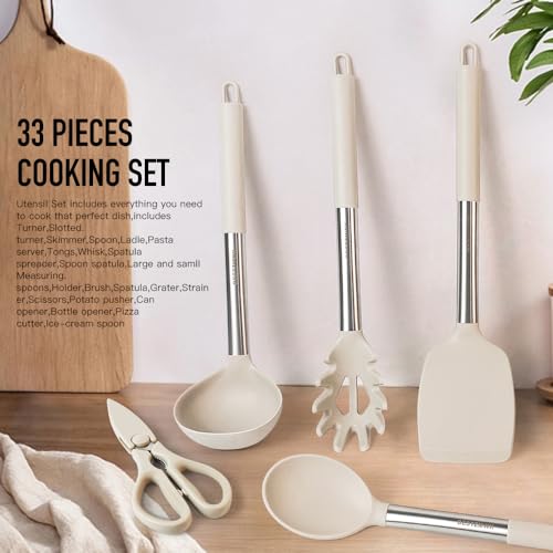 Kitchen Utensils Set (Khaki)