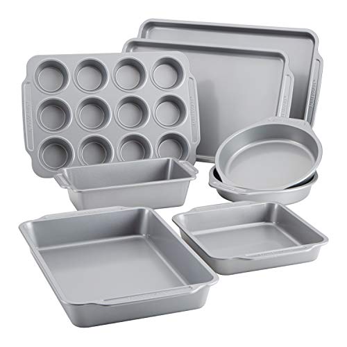 Nonstick Bakeware Set Includes Cookie Sheets (8-Piece)