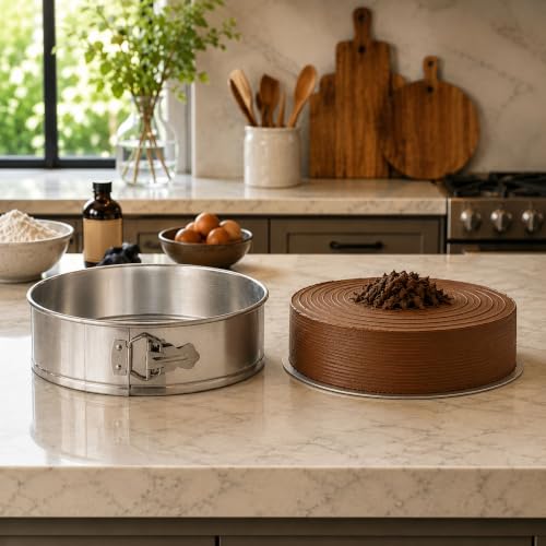 10 in Silver Aluminum Springform Cake Pan (10")