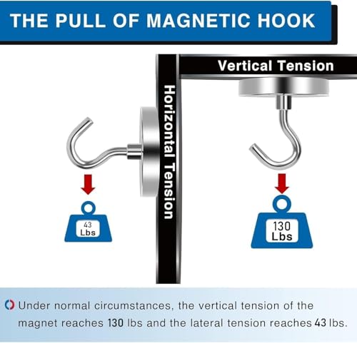 Magnetic Hooks for Cruise Cabins (Silver / 1.26in)