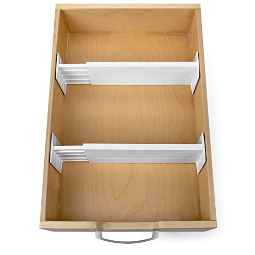 Dial Industries Dresser Drawer Organizer Dividers (4.5 in Deep, (Set of 2))