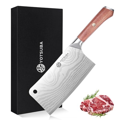 7 Inch Cleaver Knife with Full Tang Rosewood Handle (7 inch cleaver knife)