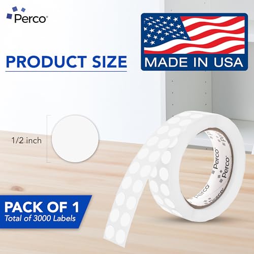 Clear Round Circle Dot Sticker 1 (Clear / 0.5 Inch)