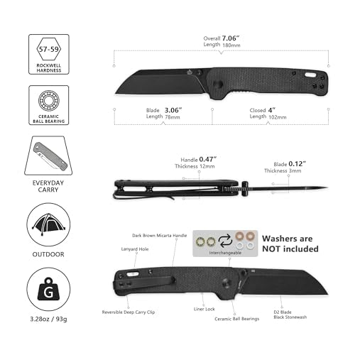 Penguin V2 Folding Pocket Knife (Dark Brown)