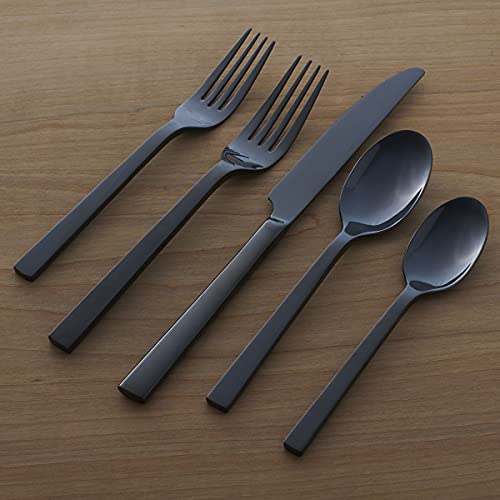 Chefs Table Midnight Matte 20 (20 Piece / 20-Piece Flatware Set, Midnight)